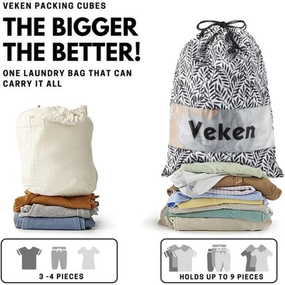 6 Pc Set Packing Cubes Luggage Packing Organizers for Travel Accessories - Picture 4 of 6